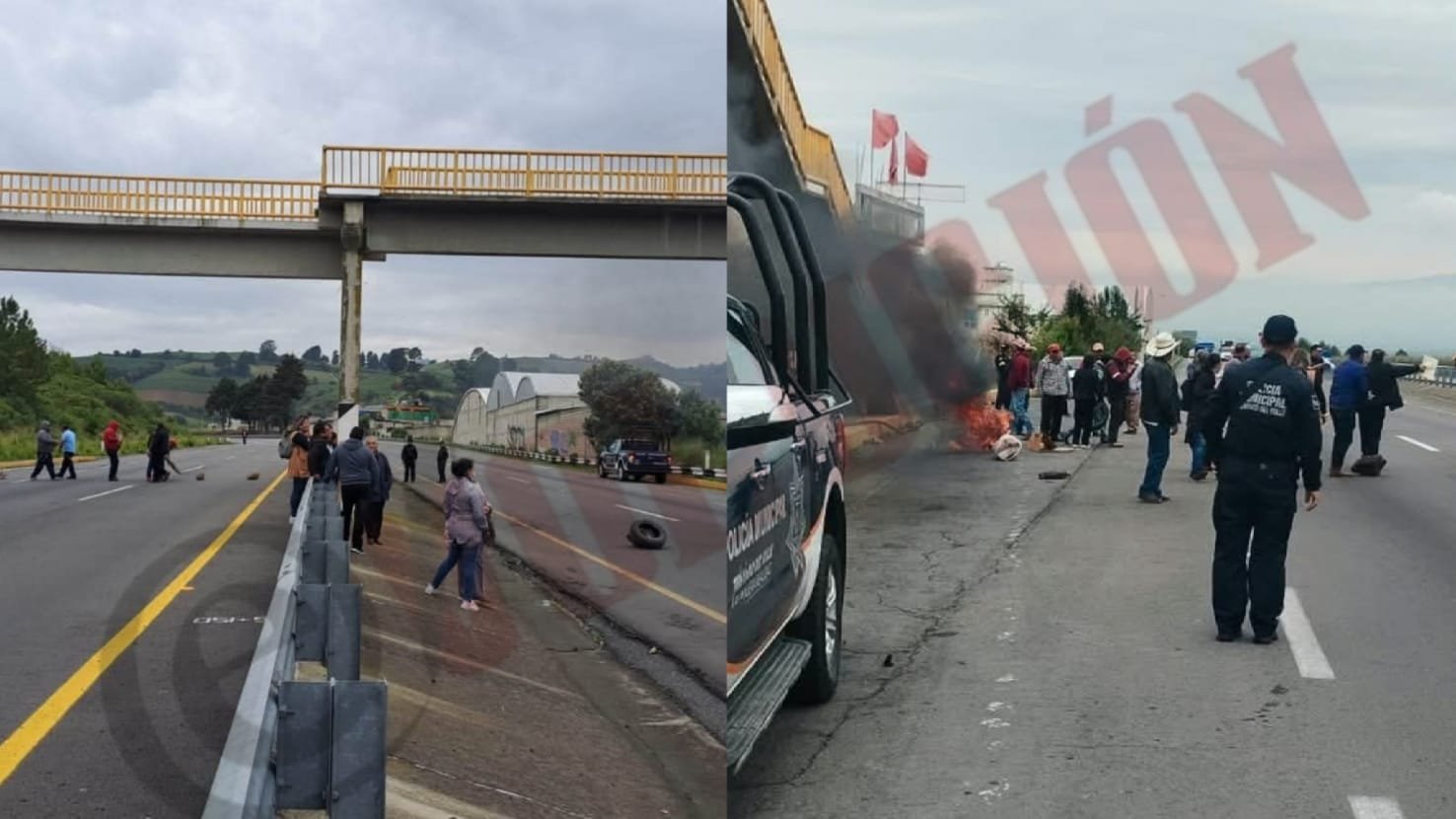 Bloque en la Tenango-Ixtapan de la Sal contra Delfina por falta de obras cumplió 24 horas