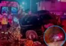 En Temoaya, un ebrio provoca brutal choque; saldo de un hombre prensado y seis heridos