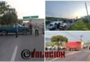 Amanecen bloqueados varios puntos de la Toluca-Tenango del Valle para exigir obras a Delfina