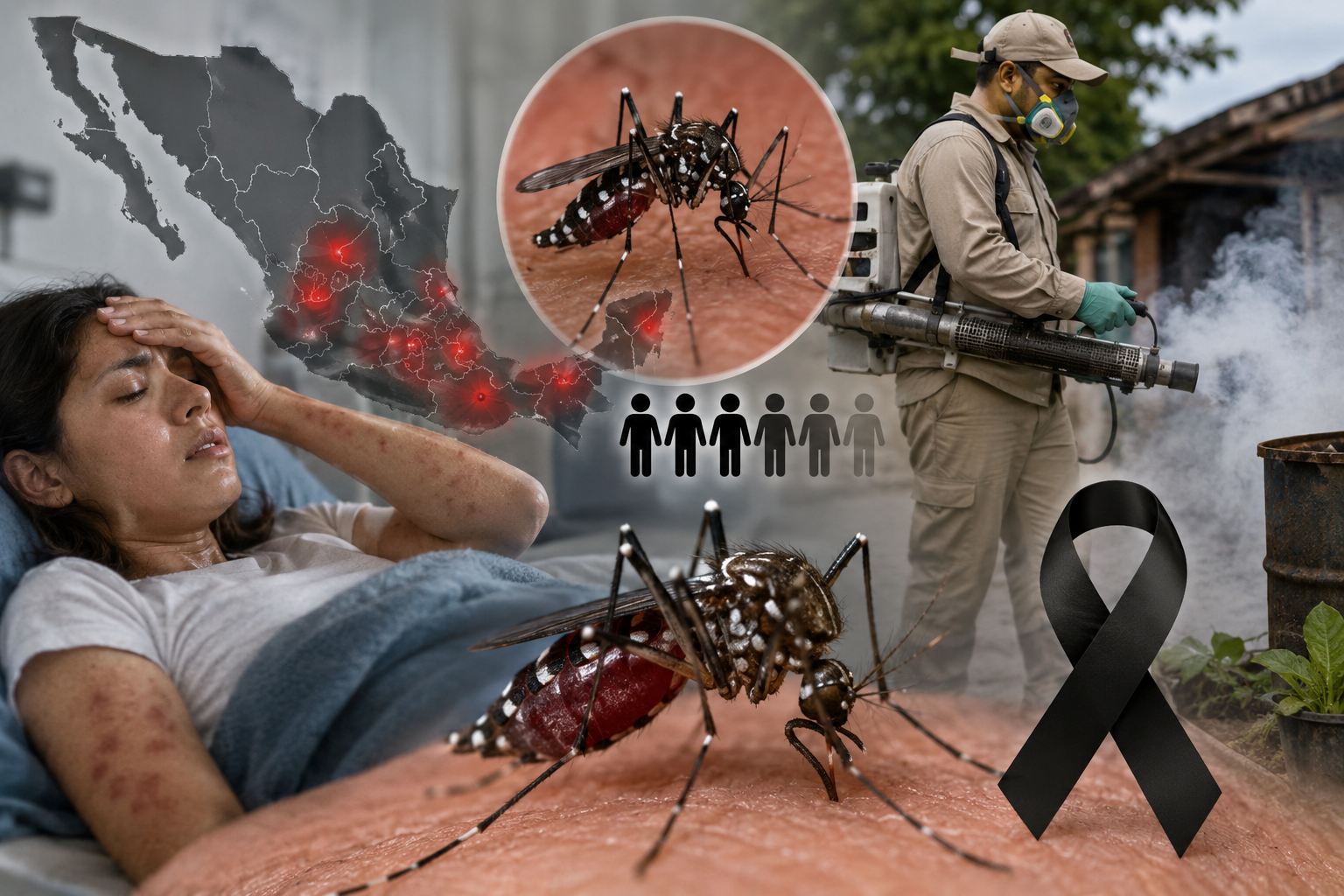 México suma 3 mil 494 casos de dengue con siete víctimas mortales en 2026
