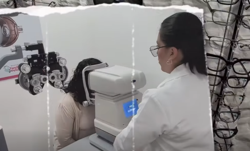Metepec brinda lentes graduados en la Clínica Red de Salud, Familias Felices