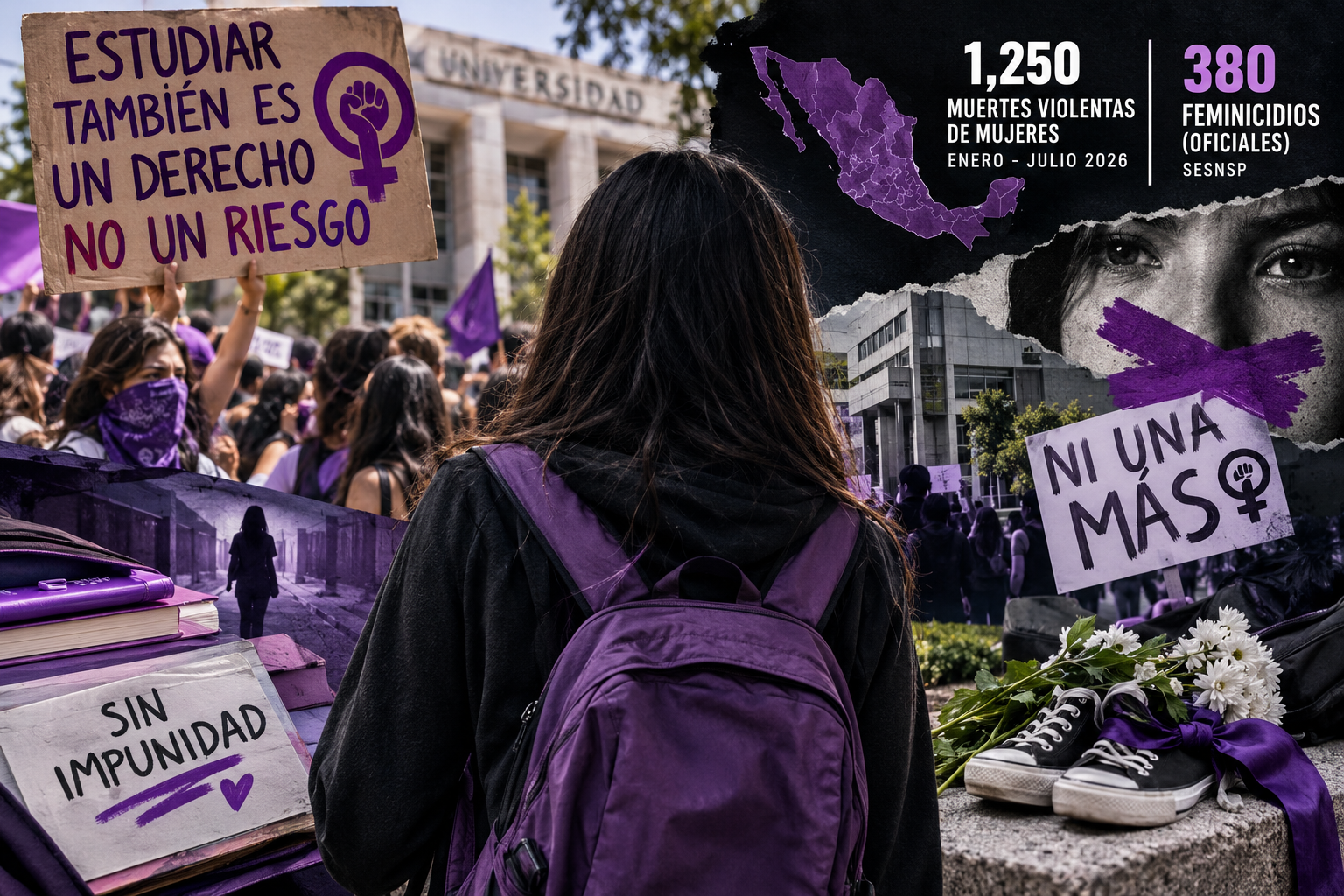 Que estudiar no te cueste la vida: Ola de feminicidios en México sacude a universitarias