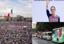 Entre reclamos por desaparecidos y de “acarreo”, Sheinbaum cierra su gira en el Zócalo 