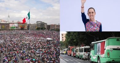 Entre reclamos por desaparecidos y de “acarreo”, Sheinbaum cierra su gira en el Zócalo 