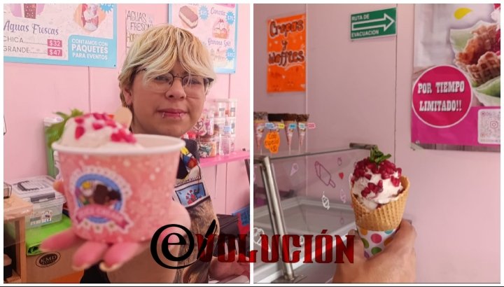 Crean en Toluca el helado de nogada para fiestas patrias