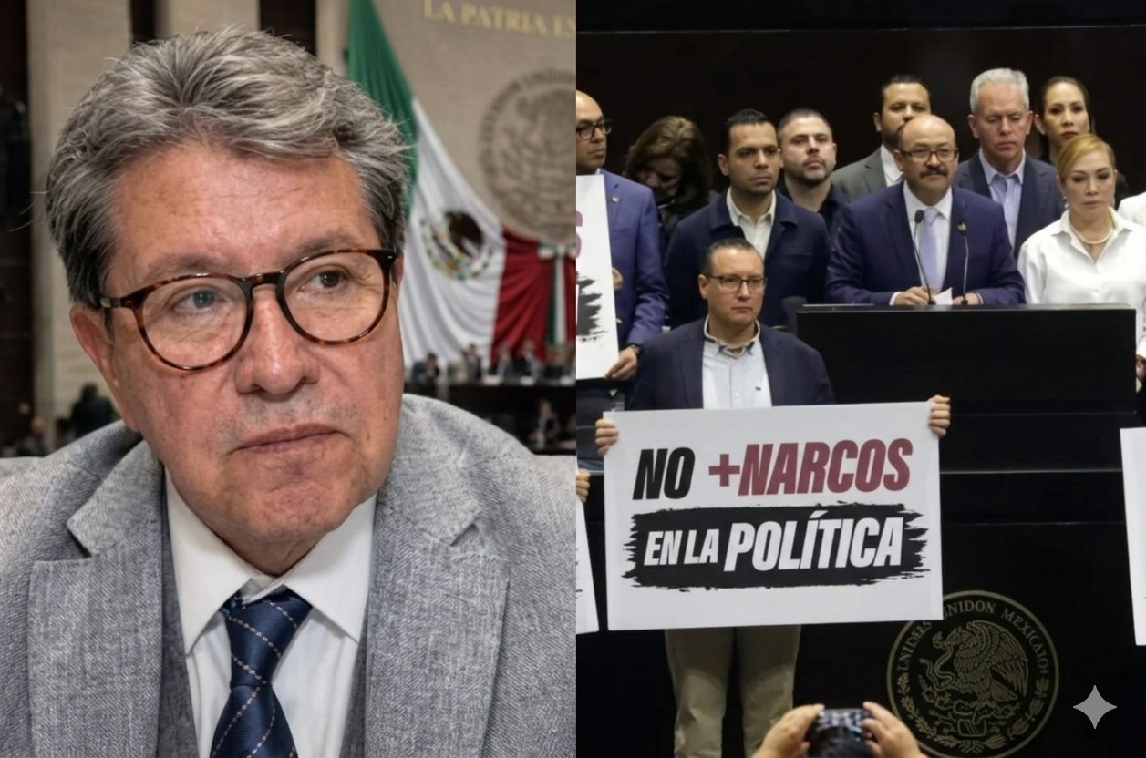 Monreal rechaza propuesta del PAN para castigar con 140 años de cárcel a “narcopolíticos”