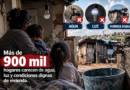 Más de 900 mil hogares carecen de agua, luz y condiciones dignas de vivienda