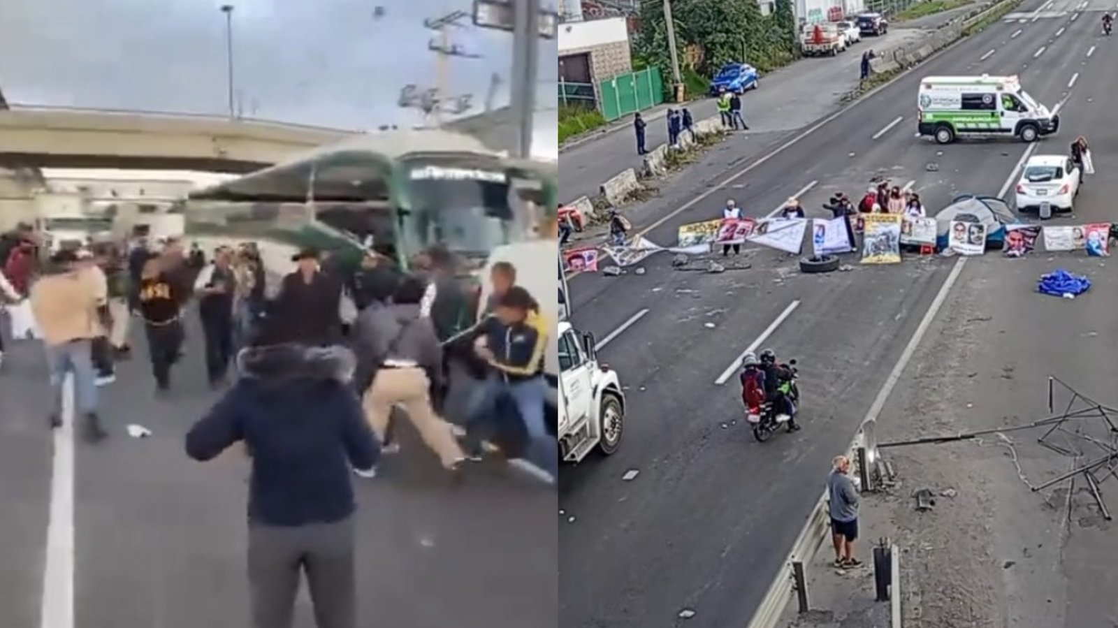 Enfrentamientos en la México-Toluca: Bloqueo de madres buscadoras desata el caos y la violencia entre conductores