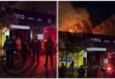 Fuerte incendio en centro de Toluca consume a tienda de motos