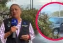 Reportera y camarógrafo son atropellados durante cobertura por deslave en Monterrey