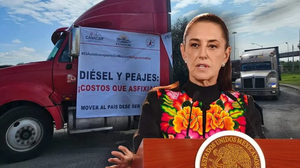 Sheinbaum acusa intereses y tintes políticos en paro de transportistas