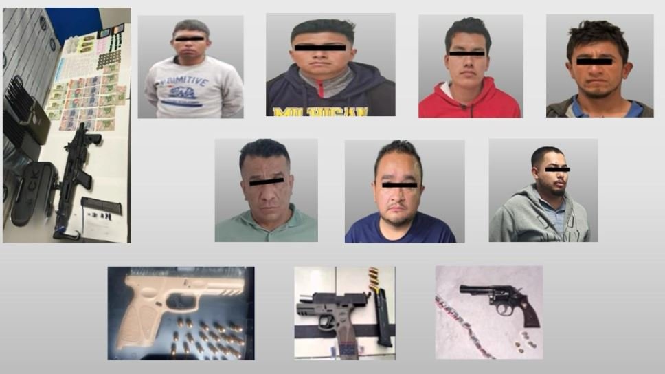 Detienen a 14 personas con arsenal y narcóticos en megaoperativo en Nezahualcóyotl