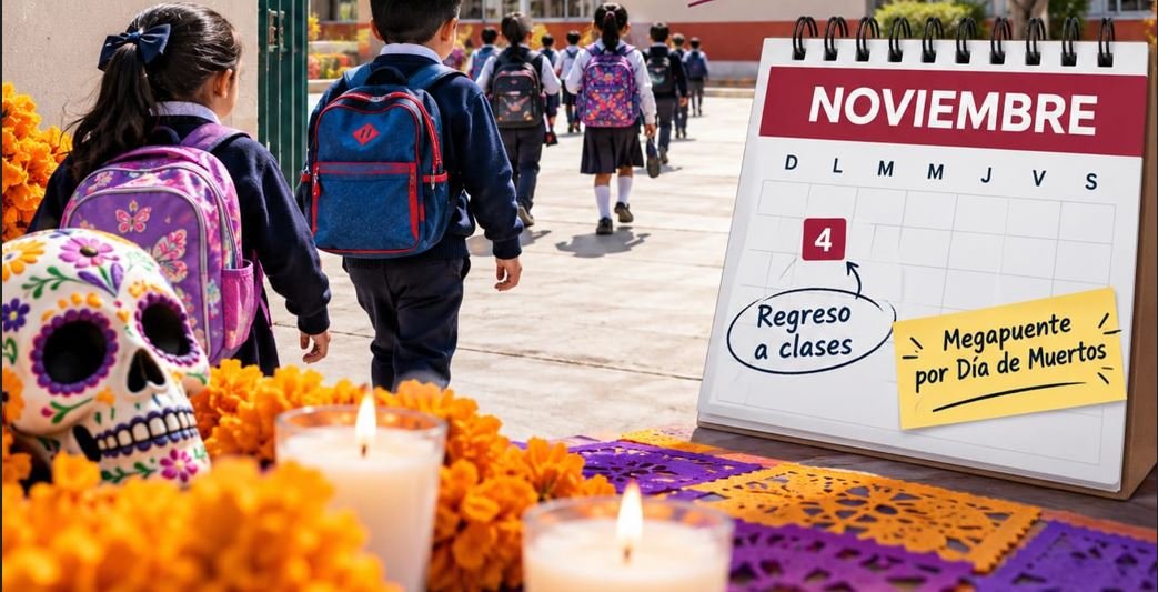 Algunas escuelas del EdoMéx regresan a las aulas el 4 de noviembre por megapuente de Día de Muertos