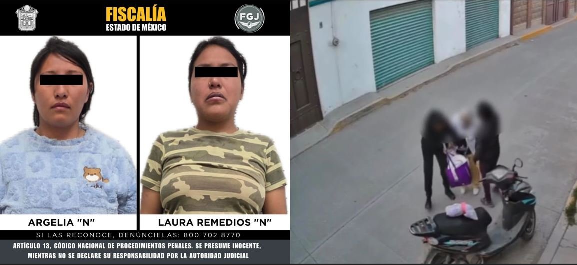 Detienen a dos mujeres por presunto robo a una adulta mayor en Tepotzotlán