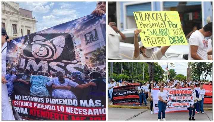 Médicos y trabajadores del IMSS protestan a nivel nacional por falta de insumos