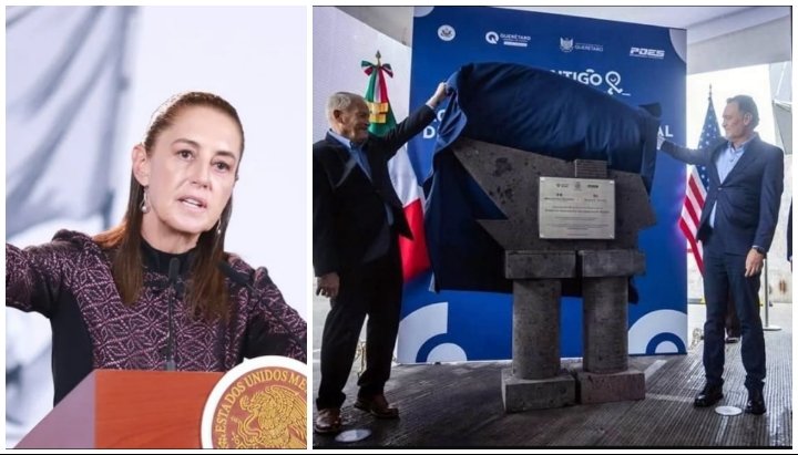Sheinbaum se lanza contra EU y Mauricio Kuri por construir academia de policía
