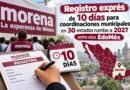 Morena abre registro exprés de 10 días para coordinaciones municipales en 30 estados rumbo a 2027
