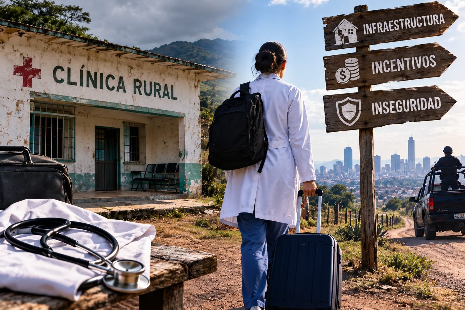 El talento médico huye del campo: Infraestructura, incentivos e inseguridad vacían las clínicas rurales