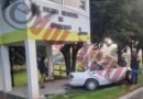 Hombre muere tras estrellar su auto contra módulo de policía en Joquicingo