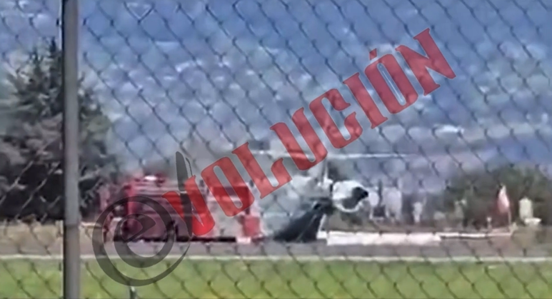 Aeronave procedente de Aguascalientes aterriza de emergencia en el Aeropuerto de Toluca
