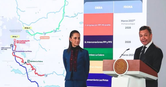 Anuncian inversión de casi 25 mmdp para atender problemas de agua en Guadalajara